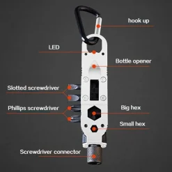 Verstellbarer Mini-Schraubendreher – Kompaktes Campingwerkzeug