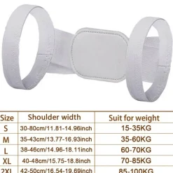 Verstellbarer Rückenstützgürtel zur Haltungskorrektur – Schmerzlinderung