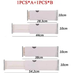 Verstellbarer Schubladenteiler – einziehbarer Aufbewahrungs-Organizer