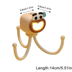 Verstellbarer Telefonhalter in Form einer Oktopuslampe – vielseitige Schreibtischleuchte und Telefonständer