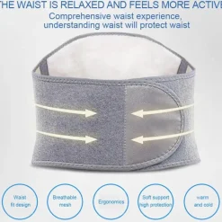 Verstellbarer Thermo-Taillenschutzgürtel – wärmespeicherndes Stützband