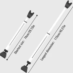Verstellbarer Tür-Sicherheitsriegel - Sicherheitsschloss für Zuhause