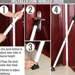 Verstellbarer Tür-Sicherheitsriegel - Sicherheitsschloss für Zuhause