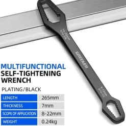 Verstellbarer Universalschlüssel – Vielseitiges Werkzeug für Zuhause und die Garage