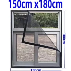 Verstellbares Anti-Moskito-Fensternetz – waschbare Insektenbarriere