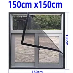 Verstellbares Anti-Moskito-Fensternetz – waschbare Insektenbarriere