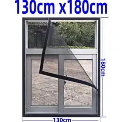 Verstellbares Anti-Moskito-Fensternetz – waschbare Insektenbarriere
