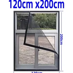 Verstellbares Anti-Moskito-Fensternetz – waschbare Insektenbarriere