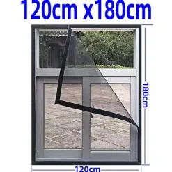 Verstellbares Anti-Moskito-Fensternetz – waschbare Insektenbarriere