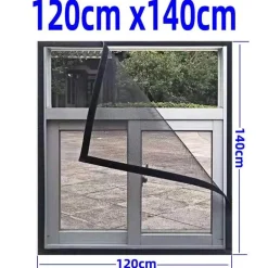 Verstellbares Anti-Moskito-Fensternetz – waschbare Insektenbarriere