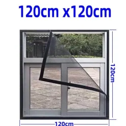 Verstellbares Anti-Moskito-Fensternetz – waschbare Insektenbarriere