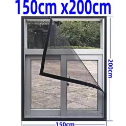 Verstellbares Anti-Moskito-Fensternetz – waschbare Insektenbarriere