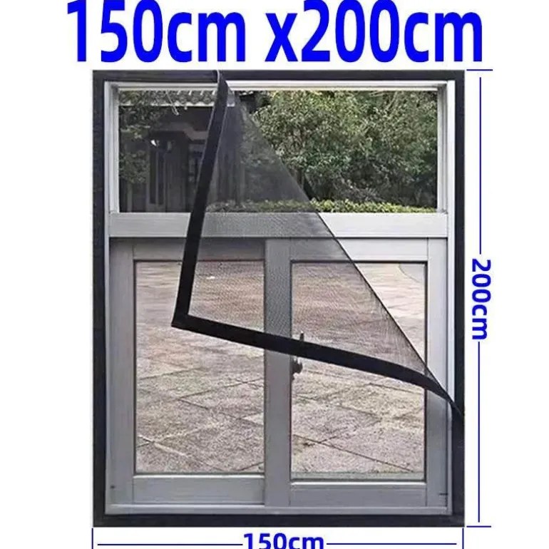 Verstellbares Anti-Moskito-Fensternetz – waschbare Insektenbarriere