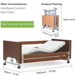 Verstellbares elektrisches Krankenhausbett – Komfortbett für die Patientenpflege