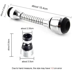 Verstellbares 360-Grad-Verlängerungsrohr für Küchenarmaturen – vielseitiges Wasserhahnzubehör