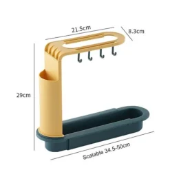 Verstellbares Küchenregal, Abtropfgestell, Organizer