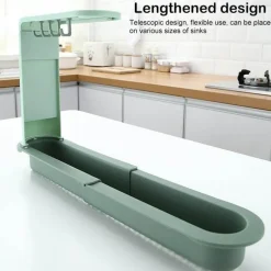 Verstellbares Küchenregal, Abtropfgestell, Organizer