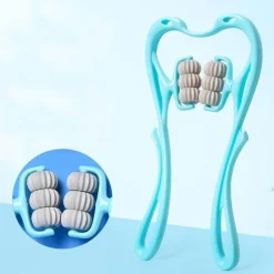 Verstellbares Nackenmassagegerät – Therapierolle mit sechs Rädern