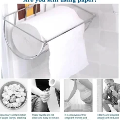 Verstellbares tragbares Bidet – Ultraflacher Toiletten-Sprühaufsatz