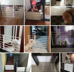 Verstellbares tragbares Hundezauntor - Haustierbarriere