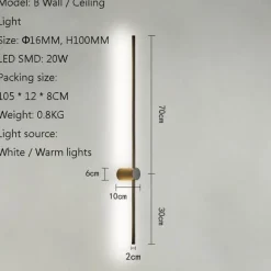 Vertical Floor Lamp - Elegant Home Lighting