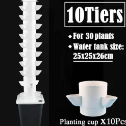 Vertikales Hydrokultur-Gartenset - Green Life Home Planter