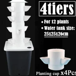 Vertikales Hydrokultur-Gartenset - Green Life Home Planter