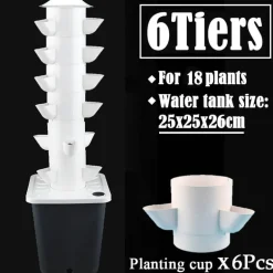 Vertikales Hydrokultur-Gartenset - Green Life Home Planter