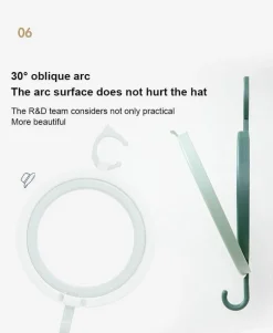 Vielseitiger Kleiderbügel mit rundem Haken – Mehrzweck-Organizer für kreative Zwecke