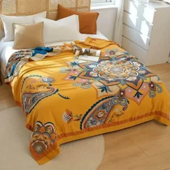 Vierlagige Gazedecke aus nordischer Baumwolle – weiche Tagesdecke