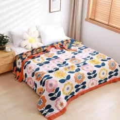 Vierlagige Gazedecke aus nordischer Baumwolle – weiche Tagesdecke