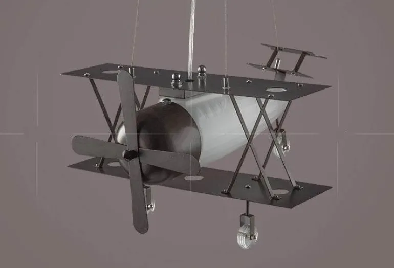 Vintage Airplane Pendant Lamp - Retro Lighting Fixture