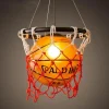 Vintage Basketball Pendant Lamp - Luminaria Hanging Light