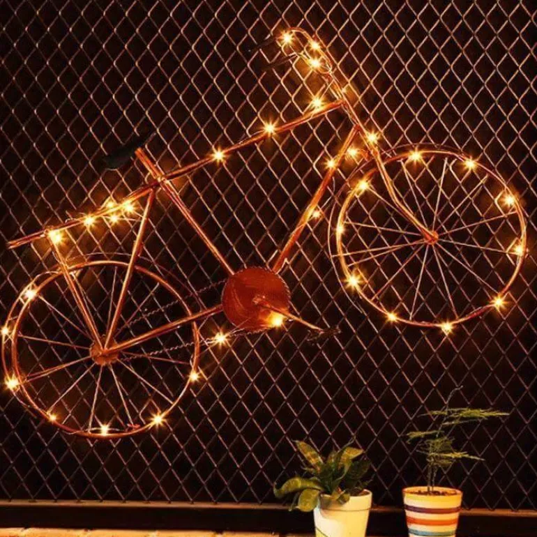 Vintage Bicycle Decor - Retro Iron Home Accent