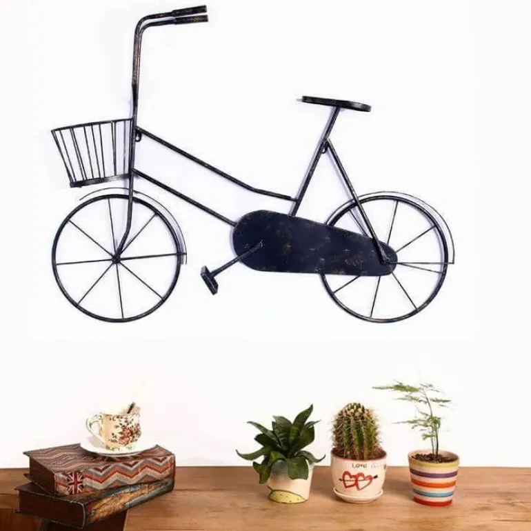 Vintage Bicycle Decor - Retro Iron Home Accent