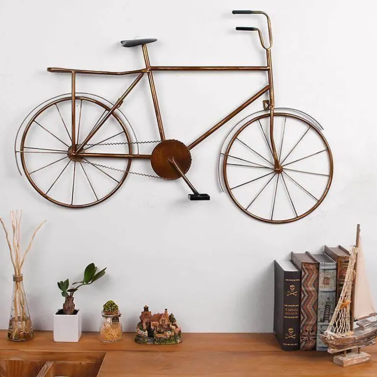 Vintage Bicycle Decor - Retro Iron Home Accent