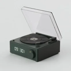 Vintage Bluetooth Plattenspieler - Retro Mini Lautsprecher