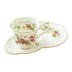 Vintage Bone China Kaffeetassen-Set – Phnom Penh Design für das Home Office