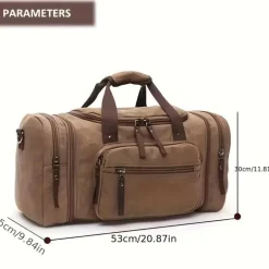 Vintage Canvas Reisetasche – Stilvoll, langlebig und großes Fassungsvermögen