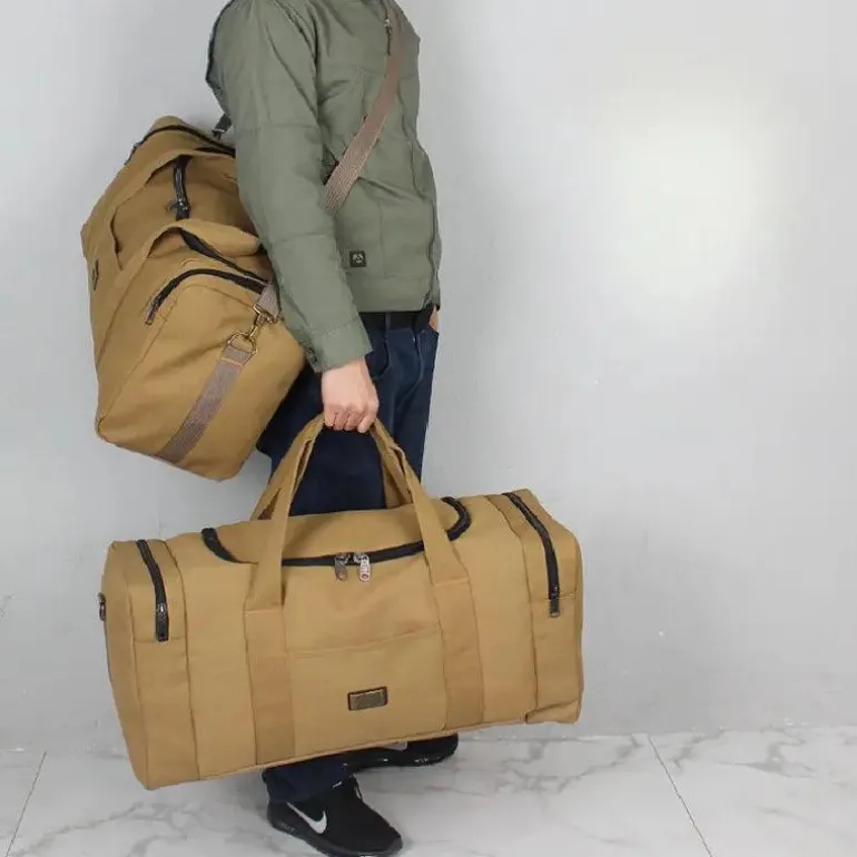 Vintage Canvas Reisetasche – Großes Fassungsvermögen, langlebig und vielseitig