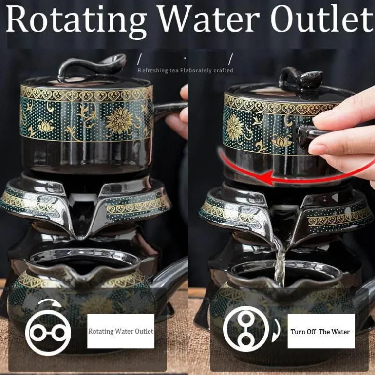 Vintage Chinesisches Keramik Teeservice - Einzigartiges traditionelles Teeservice