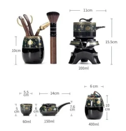 Vintage Chinesisches Keramik Teeservice - Einzigartiges traditionelles Teeservice