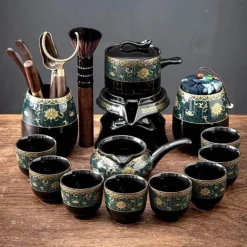 Vintage Chinesisches Keramik Teeservice - Einzigartiges traditionelles Teeservice