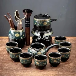 Vintage Chinesisches Keramik Teeservice - Einzigartiges traditionelles Teeservice