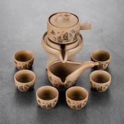 Vintage Chinesisches Keramik Teeservice - Einzigartiges traditionelles Teeservice