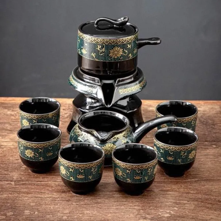 Vintage Chinesisches Keramik Teeservice - Einzigartiges traditionelles Teeservice