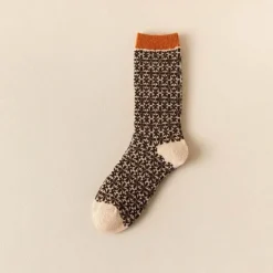 Vintage Damen Crew Socken - Retro Gemütliches Schuhwerk