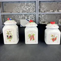 Vintage Deutsches Obstglas - Versiegelter Küchenbehälter