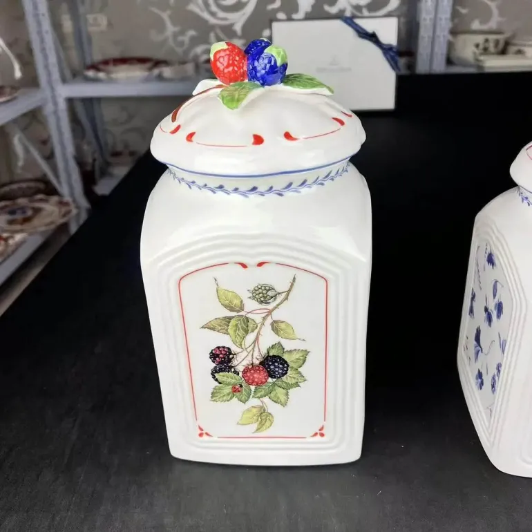 Vintage Deutsches Obstglas - Versiegelter Küchenbehälter