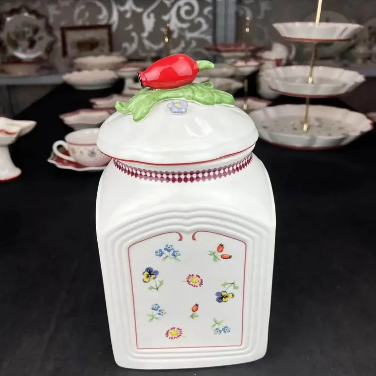 Vintage Deutsches Obstglas - Versiegelter Küchenbehälter